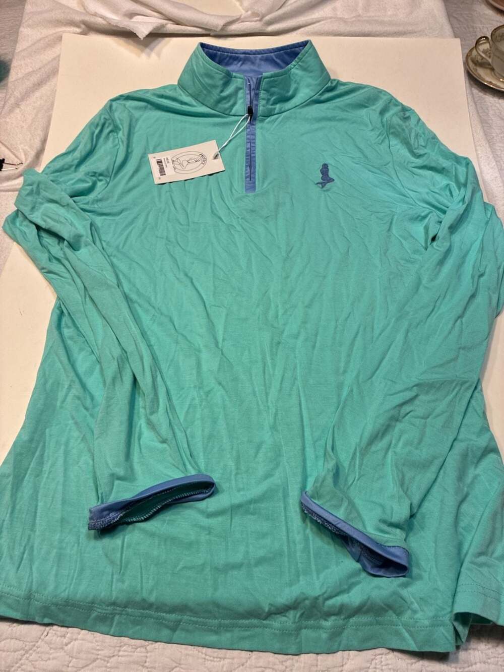 Protect Your Tail Women's Long Sleeve UPF 50+ Performance Quarter Zip Pullover